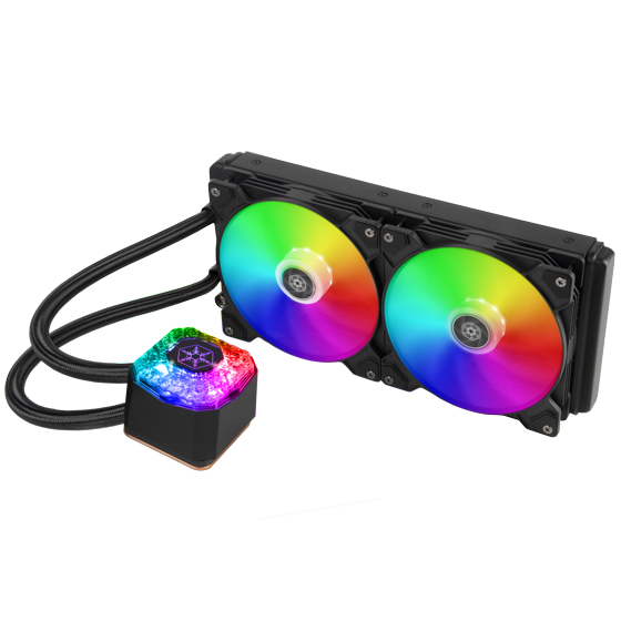 IG280-ARGB - 280mm高性能ARGB AIO液体クーラー（2 x 140mm ARGBファン
