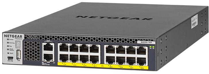 XSM4316PB-100AJS ― PoE+対応 (600W) マルチギガ/10G RJ-45 16ポート