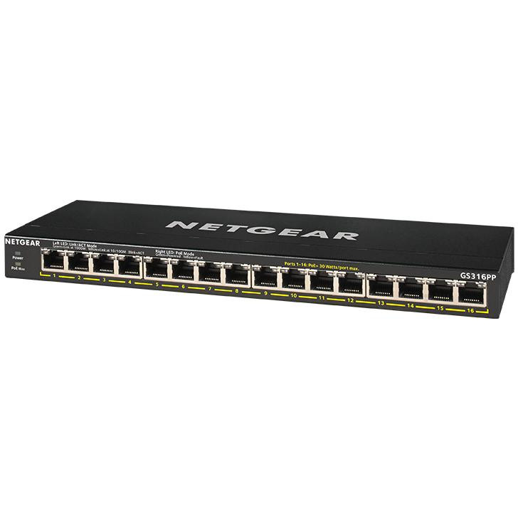 【中古品】GS116PP-100AJSネットギア/ギガビットアンマネージスイッチ 中古品】GS116PP-100AJSネットギア/ギガビットアンマネージ