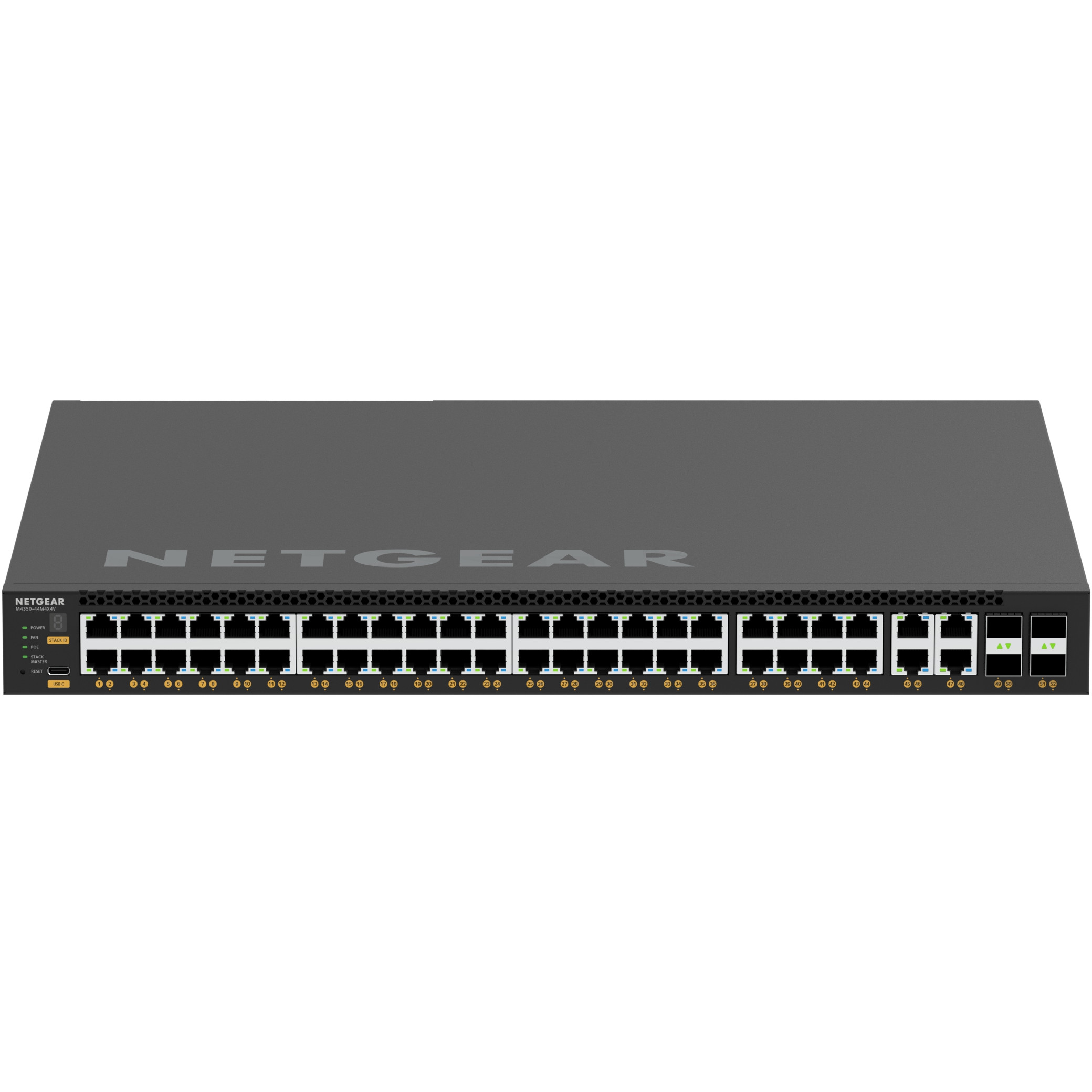 M4350-44M4X4V ― PoE++対応 (194W-3314W) 2.5G×44, 10G/5G/2.5G/1G x4