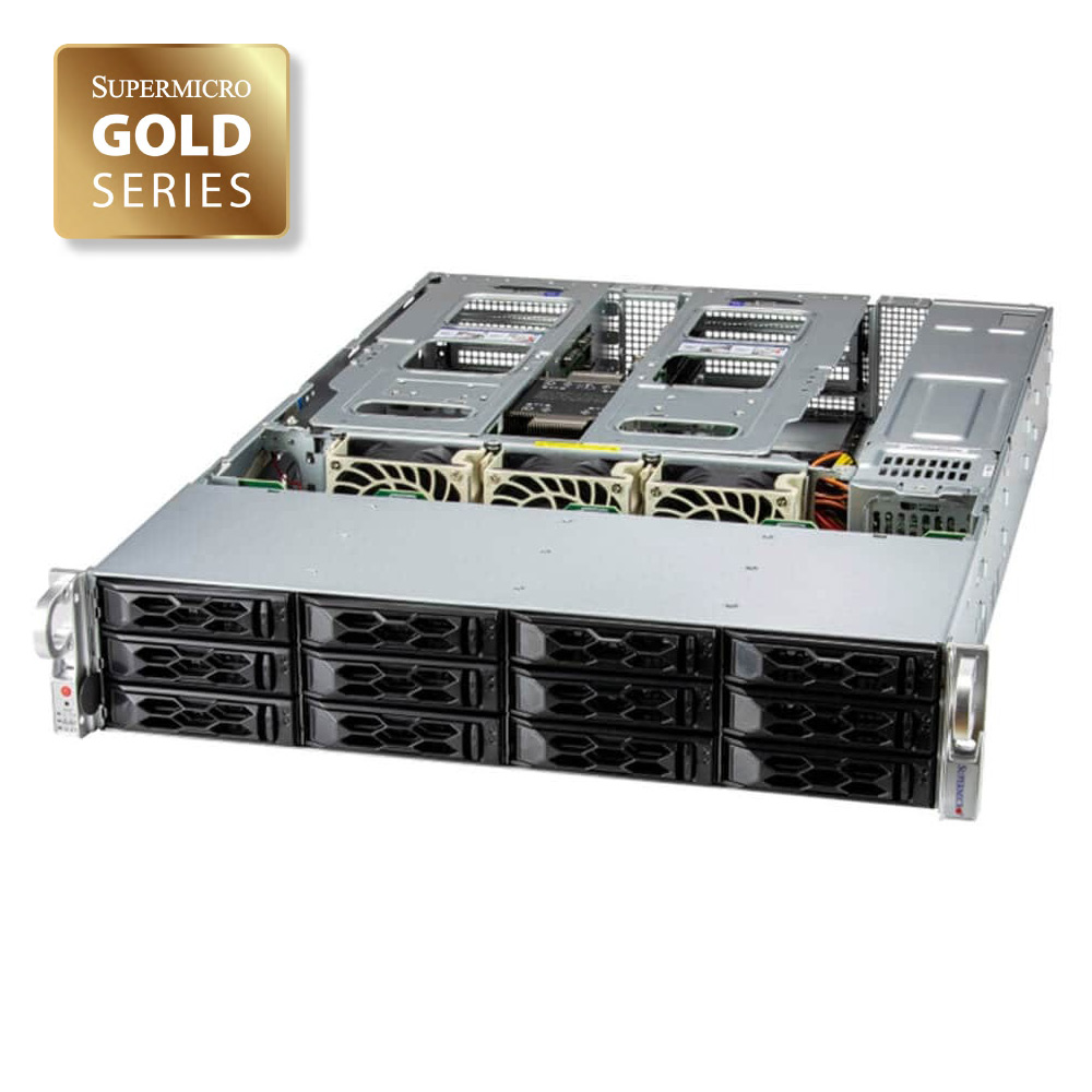 SuperServer SYS-521C-NR-G1 ― 中規模の仮想化・Webアプリに最適な2U