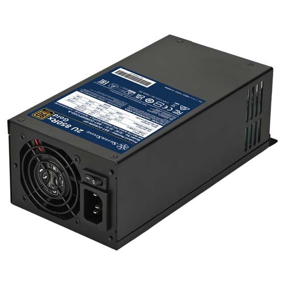 SilverStone 850W gold認証　電源ユニット SST-2U850R-GF ― 80 PLUS Gold認証 850W 2U Single 固定ケーブル電源