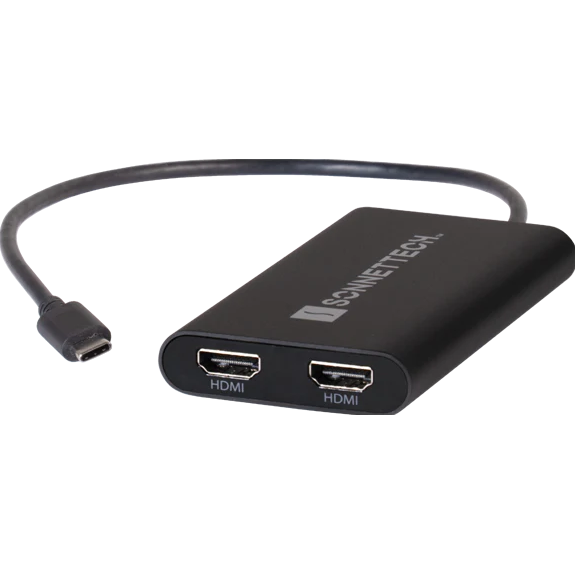 USB-C DisplayLink デュアル4K 60Hz HDMIアダプター（PDパススルー対応