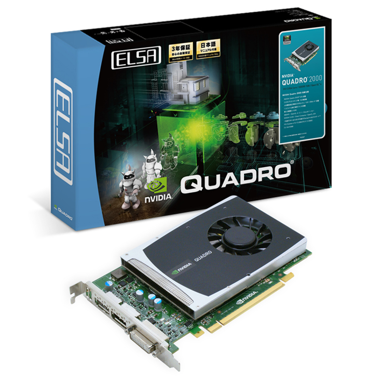 グラフィックボード・グラボ・ビデオカード NVIDIA QUADRO NVIDIAのグラフィックスソリューション NVIDIA Quadro 2000｜テック