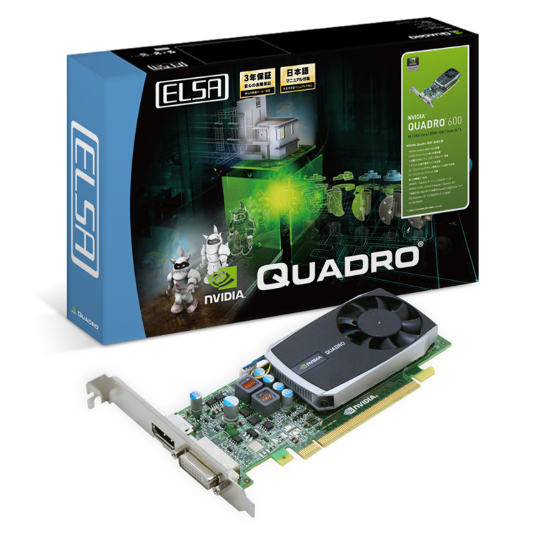 NVIDIAのグラフィックスソリューション NVIDIA Quadro 600