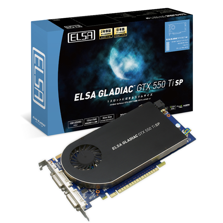 ELSA Japan GLADIAC GTX 550 Ti SP 1GB｜テックウインド株式会社
