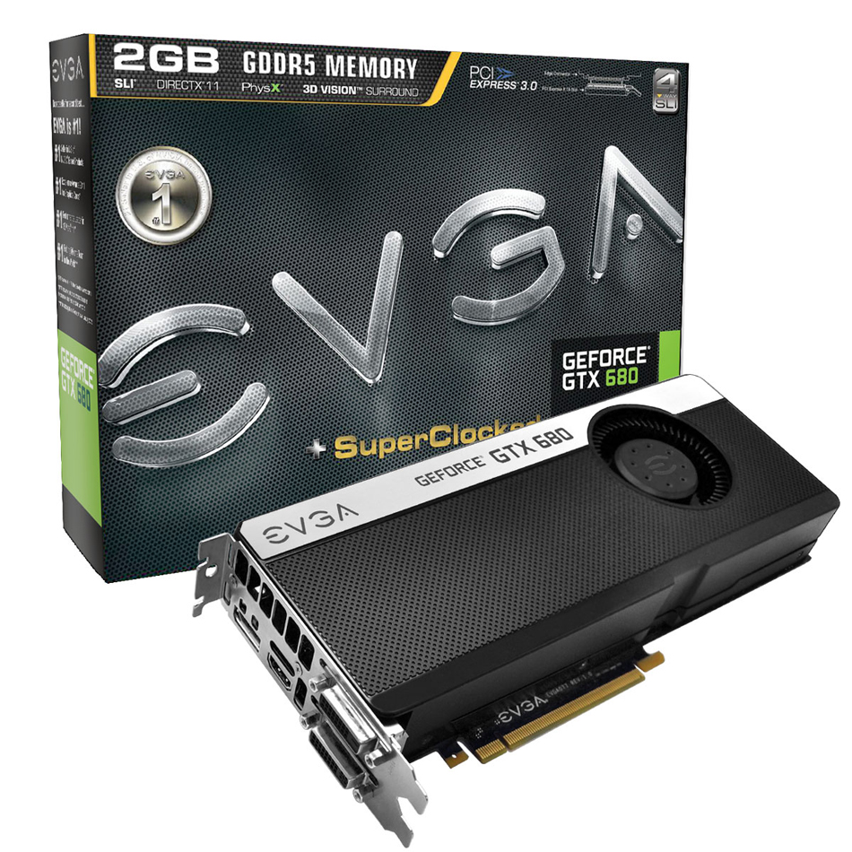 EVGA GTX680 水冷ブロック付き 2枚組 EVGA EVGA GeForce GTX680 SC Signature｜テックウインド株式会社