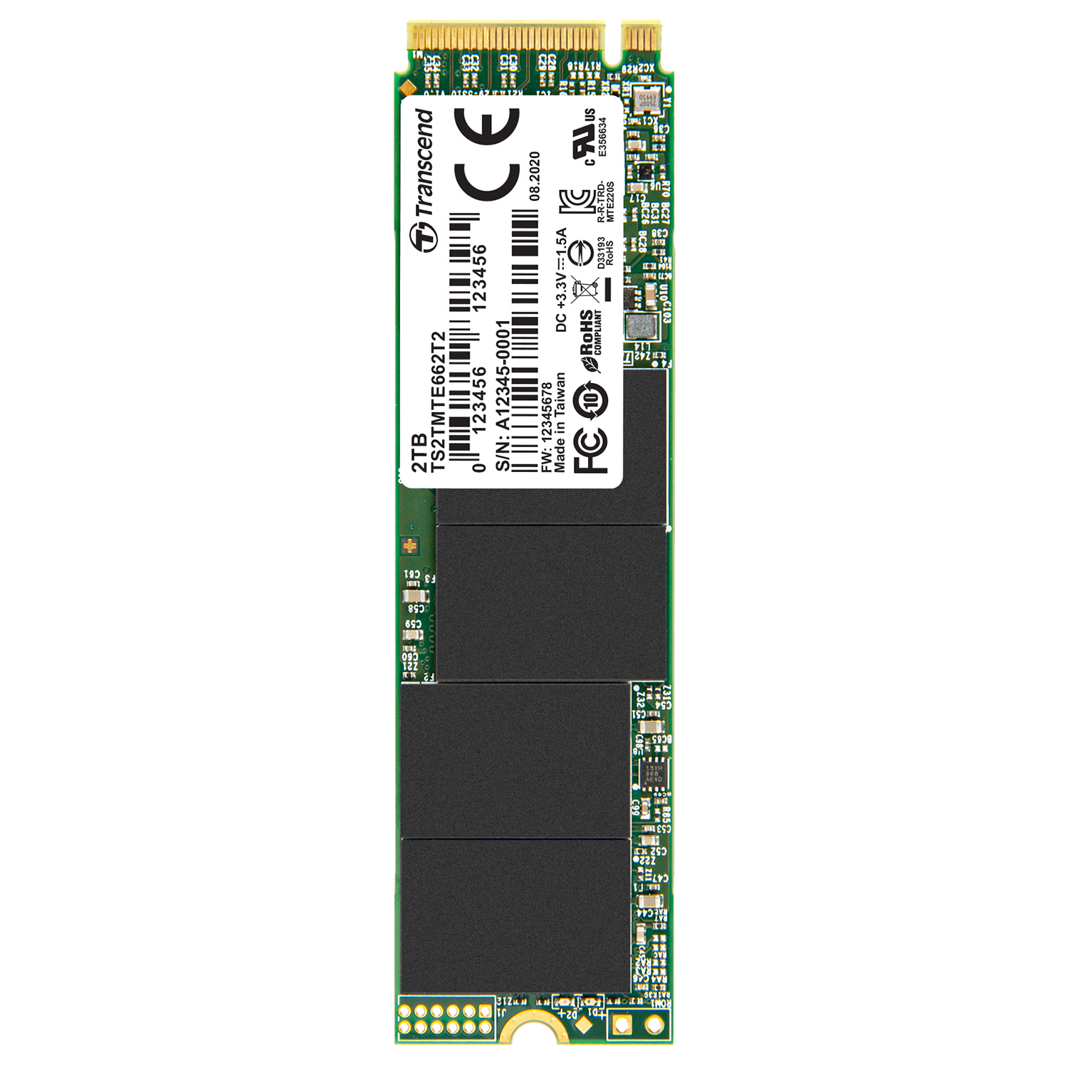 M.2 SSD 512GB NVMe PCIe Gen 3.0　２点セット