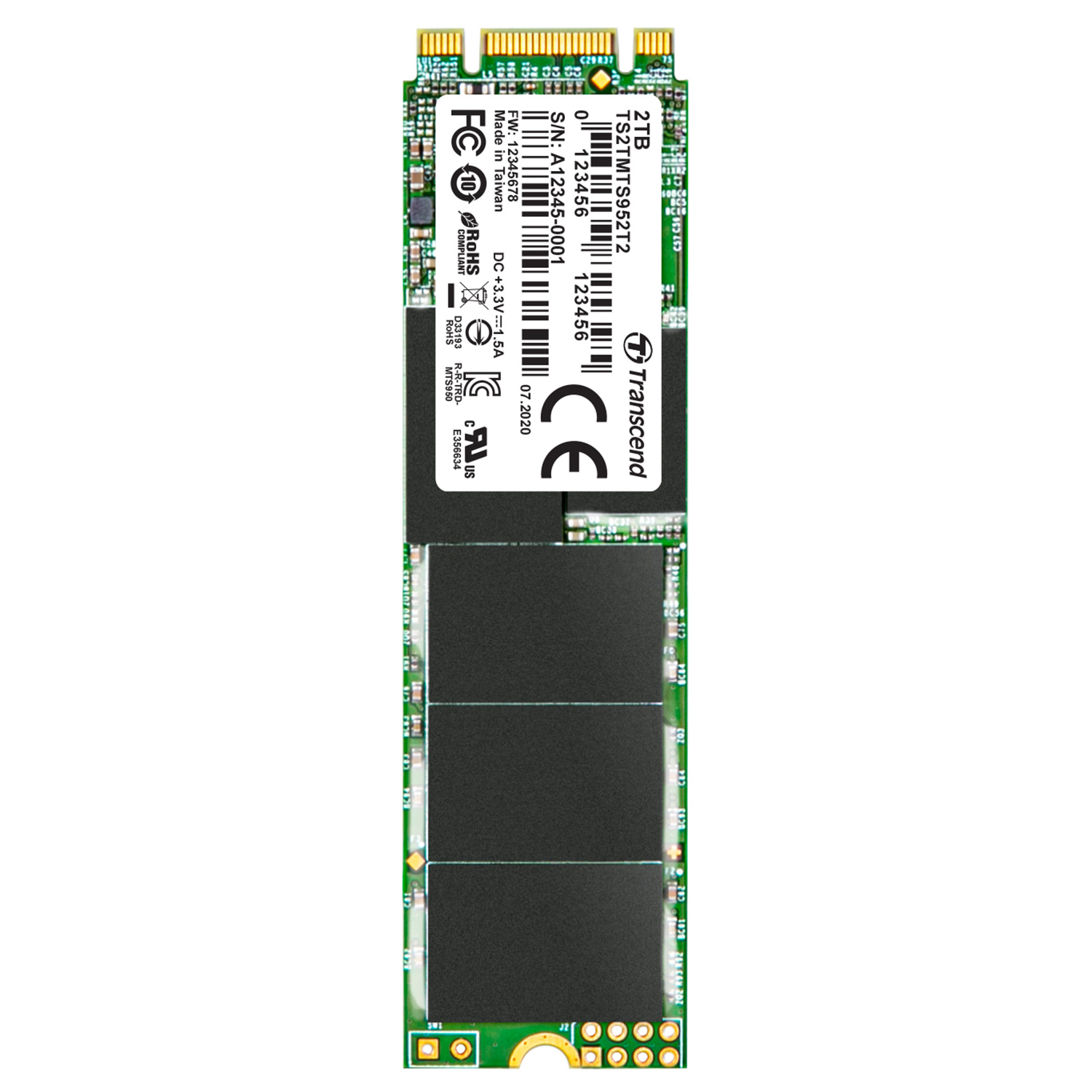 Transcend 産業用 高信頼 高耐久 M.2 SATA SSD 128GB