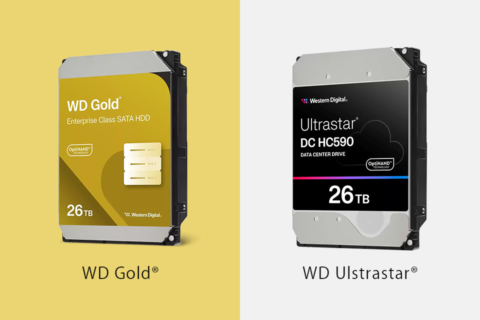 WD Ultrastar HDDとWD Gold HDDの違いとは？