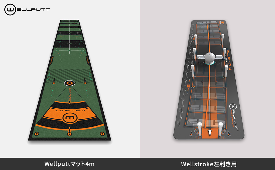 革新的パター練習ツールを提供するWellputtブランドより Wellputtマット４ｍおよび パターストローク矯正器具Wellstroke左利き用の取り扱い開始のお知らせ