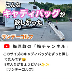このサイズのキャディバッグをずっと探し てたんです