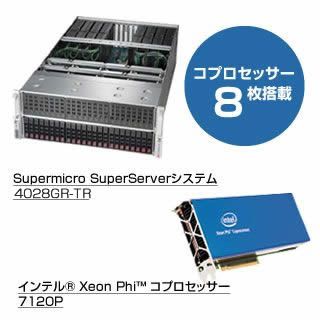 4Uラックマウント型Xeon Phi搭載サーバー