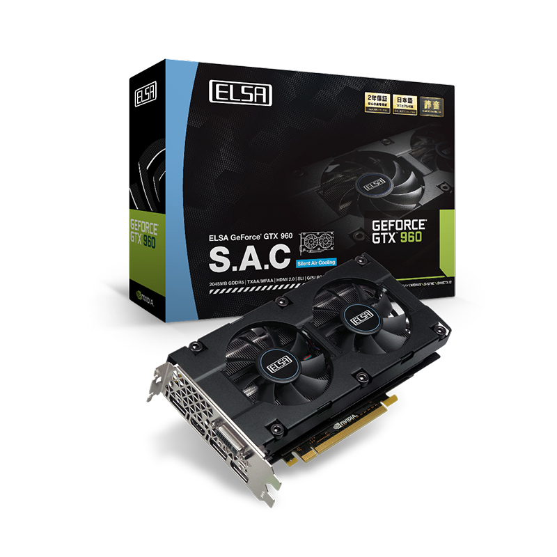 ELSA Japan ELSA GEFORCE GTX 960 2GB S.A.C｜テックウインド株式会社