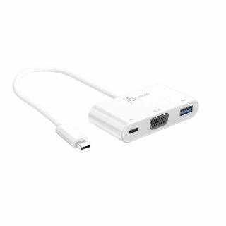 USB TypeC to VGA&USB3.0 w/PD (JCA378-A)