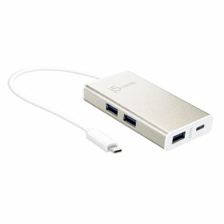 USB TypeC USB3.0×4ポートハブ 電源入力対応 (JCH346-A)