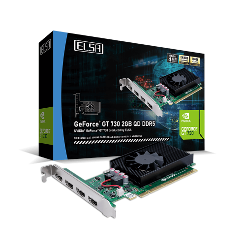  ELSA GeForce GT 730 2GB QD DDR5の製品画像