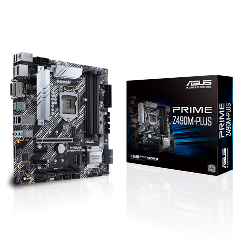  PRIME Z490M-PLUS - Intel® Z490チップセット搭載 microATXマザーボードの製品画像