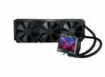 ROG RYUJIN II 360 - 水冷ヘッド天面 3.5インチ大型液晶ディスプレイ 搭載簡易水冷CPUクーラーの写真