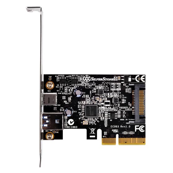 SST-ECU03 - PCIe 2.0 x2接続のUSB3.1インターフェイス増設カードの写真