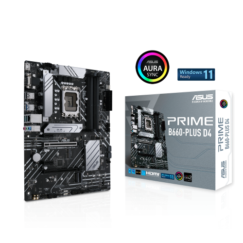  PRIME B660-PLUS D4 - インテル® B660 チップセット搭載ATXマザーボードの製品画像