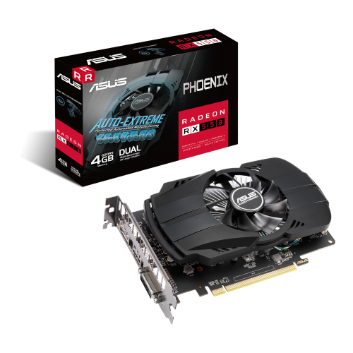  PH-RX550-4G-EVO - RADEON RX550(8CU)GPU搭載シングルファン採用グラフィックカードの製品画像