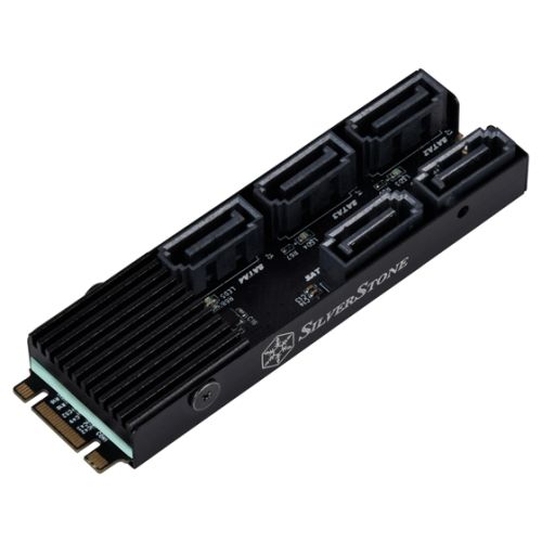  SST-ECS07 ― 5ポート SATA Gen3 6Gbps 非RAID M.2 PCIeストレージ拡張カードの製品画像