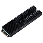 SST-ECS07 ― 5ポート SATA Gen3 6Gbps 非RAID M.2 PCIeストレージ拡張カード