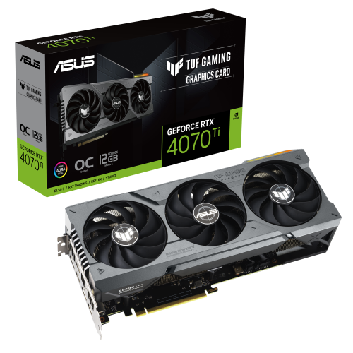  TUF-RTX4070TI-O12G-GAMING ― ASUS NVIDIA® GeForce RTX™​​ 4070 Ti 搭載グラフィックボード オーバークロックエディション 12GB GDDR6Xの製品画像