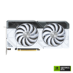 DUAL-RTX4070-O12G-WHITE ― Dual GeForce RTX™ 4070 White OC Edition 12GB GDDR6X ファン2基搭載の写真