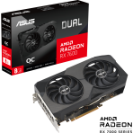 DUAL-RX7600-O8G ― AMD Radeon RX7600 搭載 グラフィックボードの写真