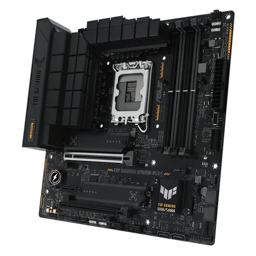  ASUS TUF GAMING B760M-PLUS ― インテル® B760チップセット搭載 mATX マザーボードの製品画像