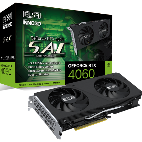  ELSA GeForce RTX 4060 S.A.Cの製品画像