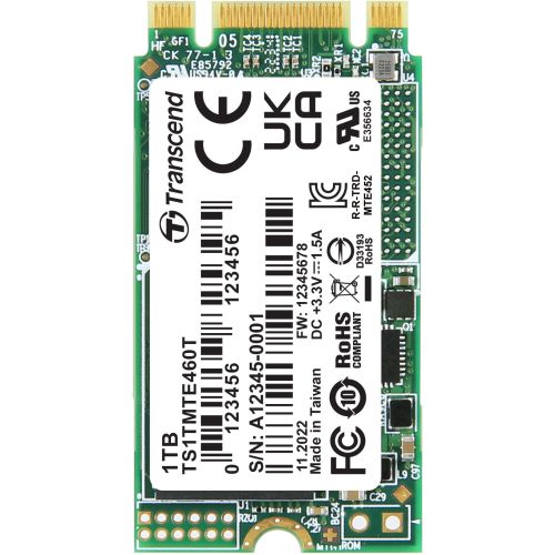  MTE460T ー PCIe Gen3の産業用M.2 SSDの製品画像