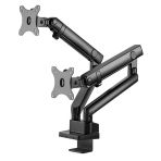 SST-ARM25 ― 機械ばね設計と高性能調節装備のデュアルモニターアームの製品の写真