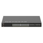 M4350-24X8F8V ― 10G/マルチギガPoE++（ベース290W,最大1,770 W）× 24、SFP+ × 8,SFP28 25G× 8 L3スタッカブルフルマネージスイッチ