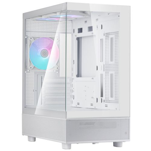  SST-LD04-W-ARGB ― 印象的な270°視野角を有するパノラマ効果のMicro-ATXケースの製品画像