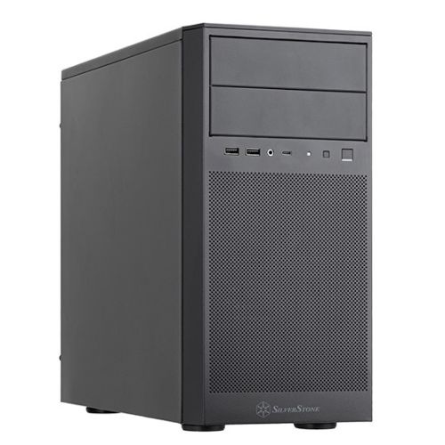  SST-FA314-B ― 大量のストレージドライブ容量を備えたコンパクトなMicro-ATXタワーケースの製品画像