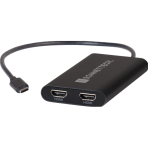 USB-C DisplayLink デュアル4K 60Hz HDMIアダプター（PDパススルー対応）