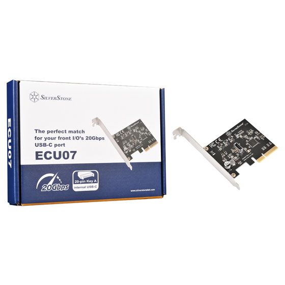 SST-ECU07 - SuperSpeed 20Gbps / USB 3.2 Gen 2x2内部Type-C Key-A 