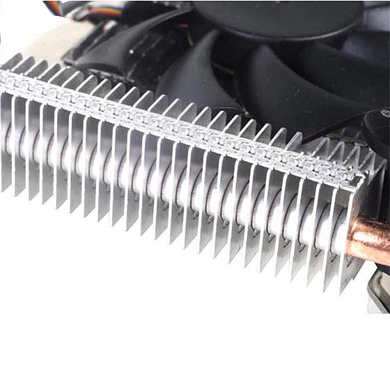 Aluminum fins for excellent heat conducting efficiency