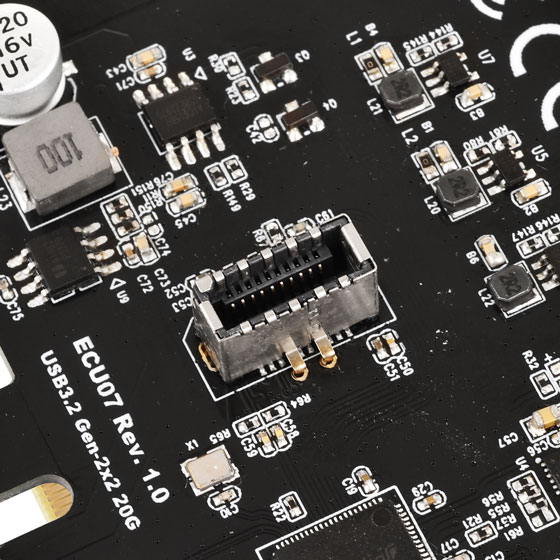 USB 3.2 Gen 2x2 internal Type-C Key-A port